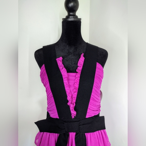 Brand new Purple Long Gown Made in Spain Size 40 - Picture 10 of 16